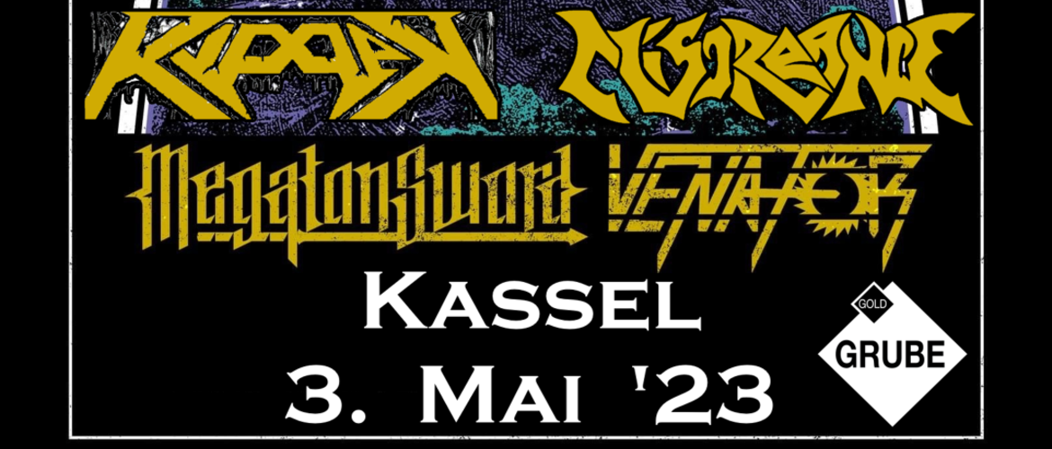 Tickets RIPPER + MISCREANCE, +MEGATON SWORD +VENATOR in Kassel
