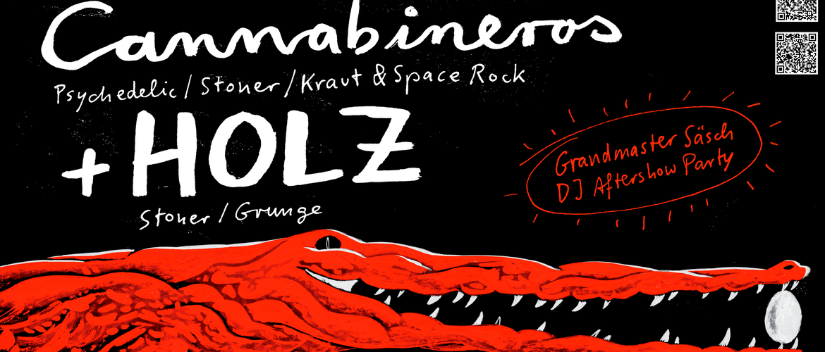 Tickets CANNABINEROS + HOLZ + Aftershow-Party, -Psychedelic, Stoner, Grunge, Kraut & Space Rock- in Kassel