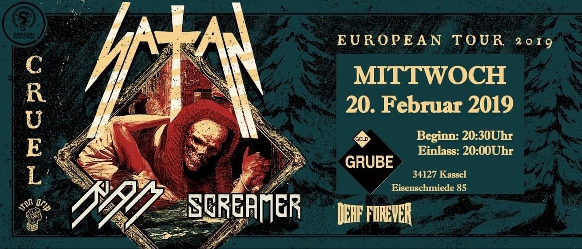 Tickets Satan, RAM, Screamer,  in Kassel